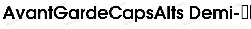 AvantGardeCapsAlts Demi字体转换